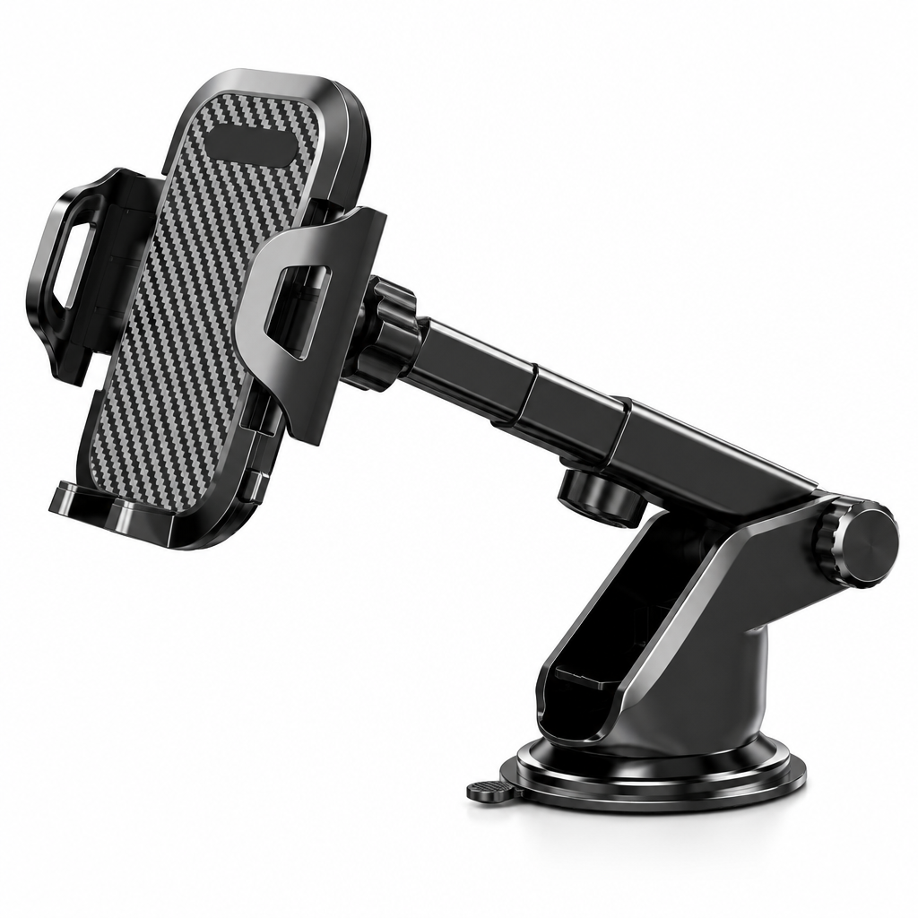 Carbon Fiber Car Phone Holder Side Profile