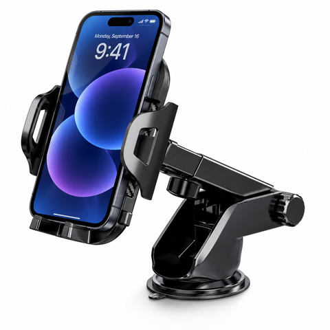 Carbon Fiber Car Phone Holder With Phone