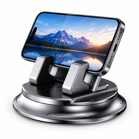 Dashboard Car Phone Holder With Phone Landscape