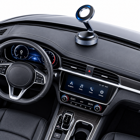 Magnetic Car Phone Holder Top Down View