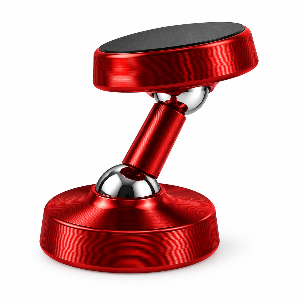 Red Magnetic Phone Holder Rear Angle